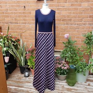 Vintage floor length knit dress